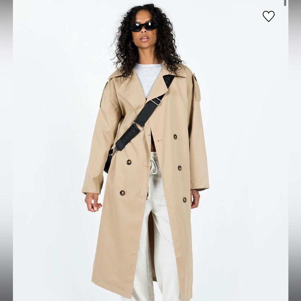 Princess Polly Beige Trench Coat